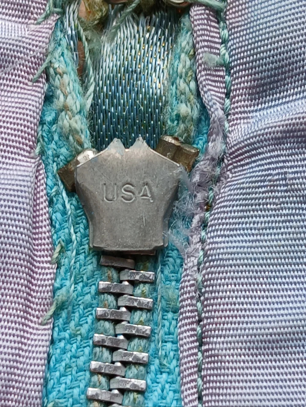 Vintage 50's-60's Elegant Blue-Green Metallic Brocade Cocktail Dress